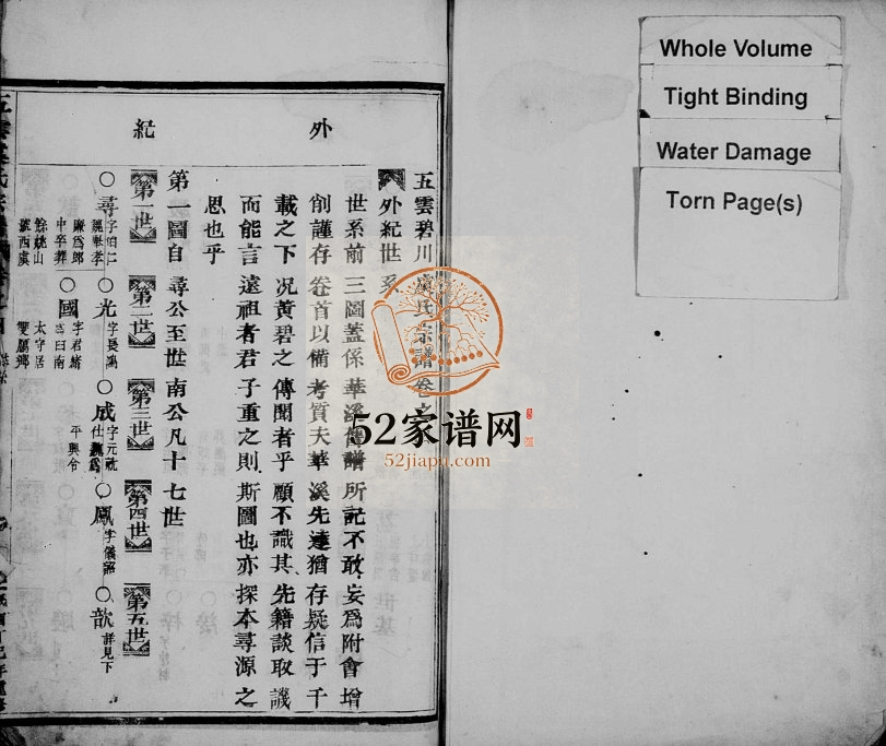 1917年修五云虞氏宗谱[残卷]浙江缙云虞姓电子版族谱下载