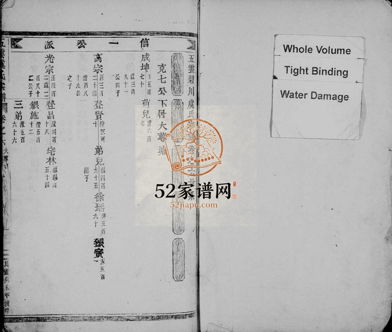 1943年续修五云虞氏宗谱[残卷]浙江缙云虞姓电子版族谱下载