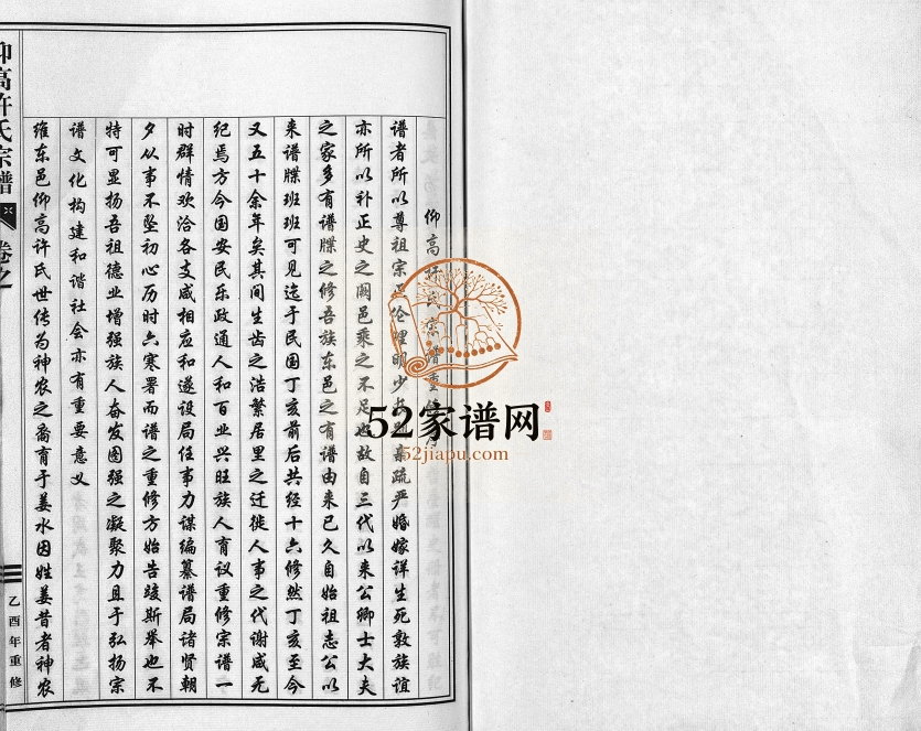 2005年重修仰高许氏宗谱[25卷]浙江金华 东阳 义乌许姓电子版族谱下载