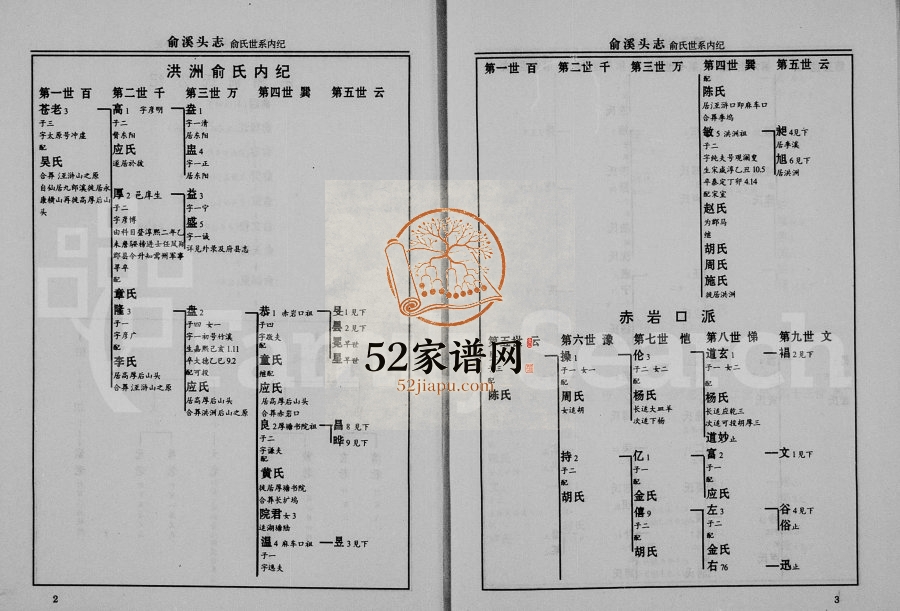 1997年修(俞氏)俞溪头志 浙江永康俞溪头村俞姓电子版族谱下载