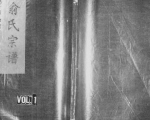 1995年重修俞氏宗谱[3卷]浙江缙云俞姓电子版族谱下载