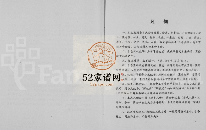 1996年修[陈氏]前陈村志 浙江永康陈姓电子版族谱下载