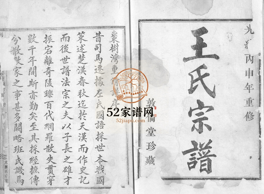 1896年修剡北枣树湾王氏宗谱[10卷首1卷]浙江嵊州敦伦堂王姓电子版族谱下载