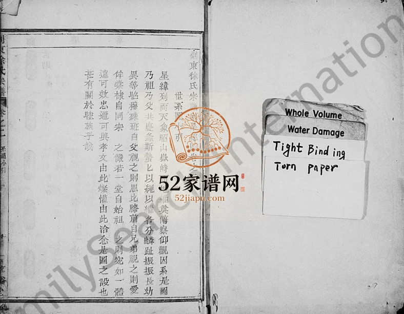 1933年修剡东徐氏宗谱[残卷]浙江金华 新昌翠裕堂徐姓电子版族谱下载