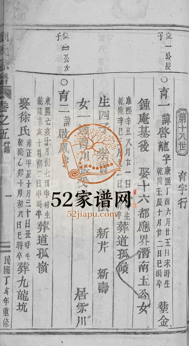 1947年重修刘氏宗谱[残卷]浙江缙云刘姓电子版族谱下载
