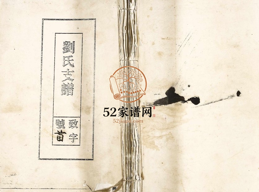 1921年续修刘氏支谱 安徽太湖 潜山燃黎堂刘姓电子版族谱下载