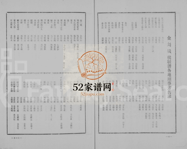 2002年修刘金钱侯联谱 浙江刘姓电子版族谱下载