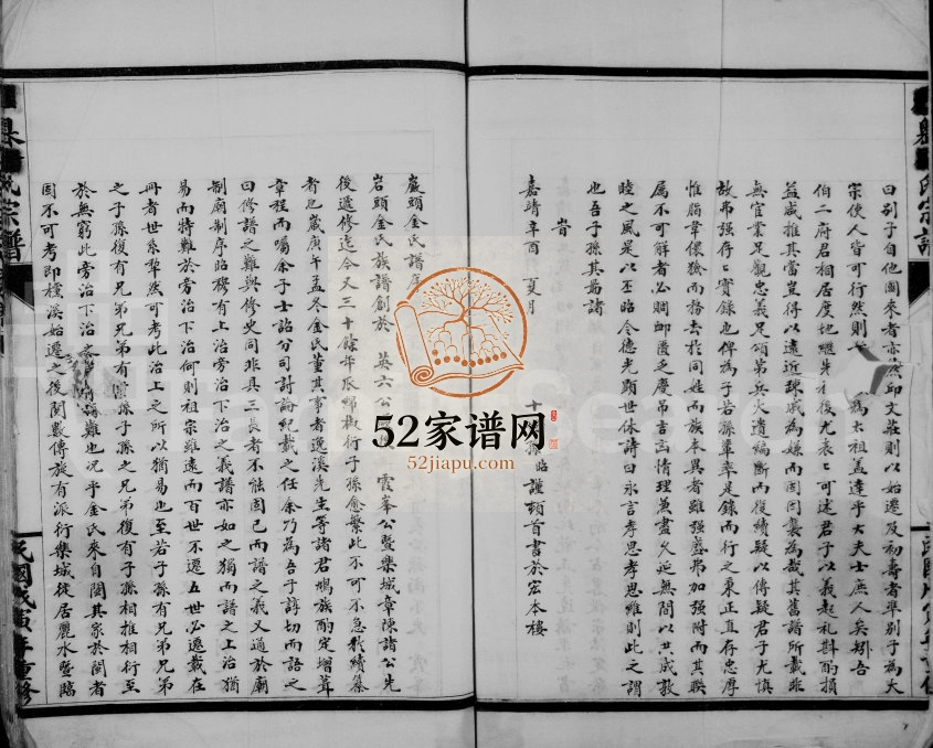 1941年重修南岙金氏房谱 浙江永嘉金姓电子版族谱下载