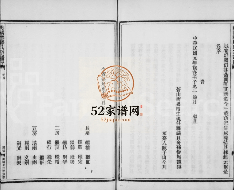 1982年重修南阳郡滕氏宗谱 浙江永嘉湖山滕姓电子版族谱下载