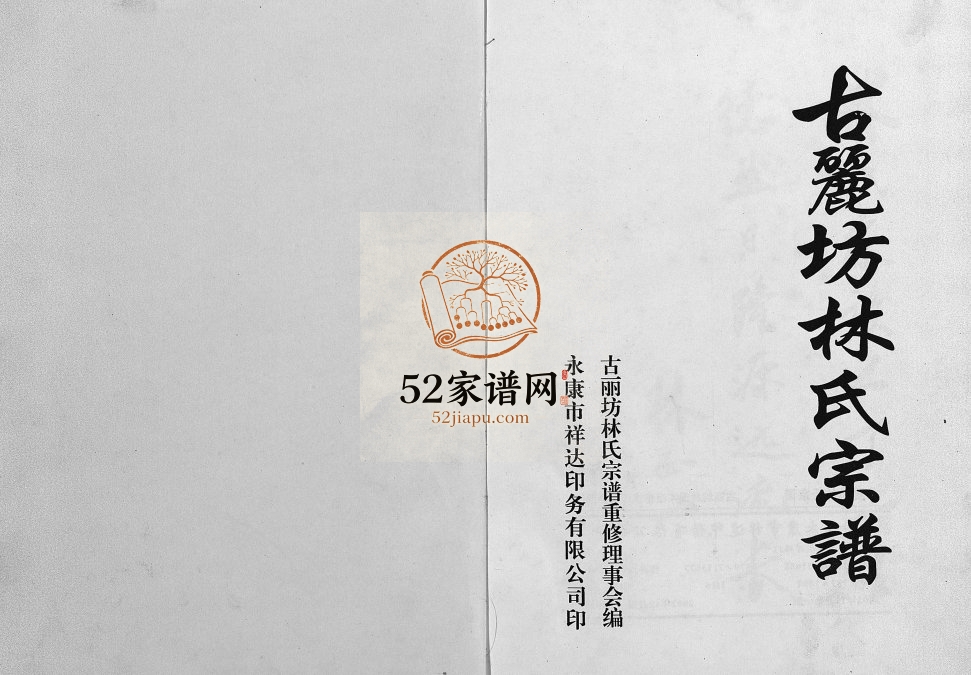 2002年重修古丽坊林氏宗谱[不分卷]浙江永康 东阳林姓电子版族谱下载