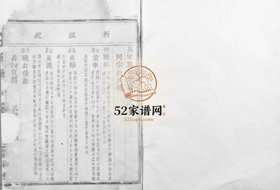 1864年修吴宁厉氏宗谱 浙江东阳厉姓电子版族谱下载