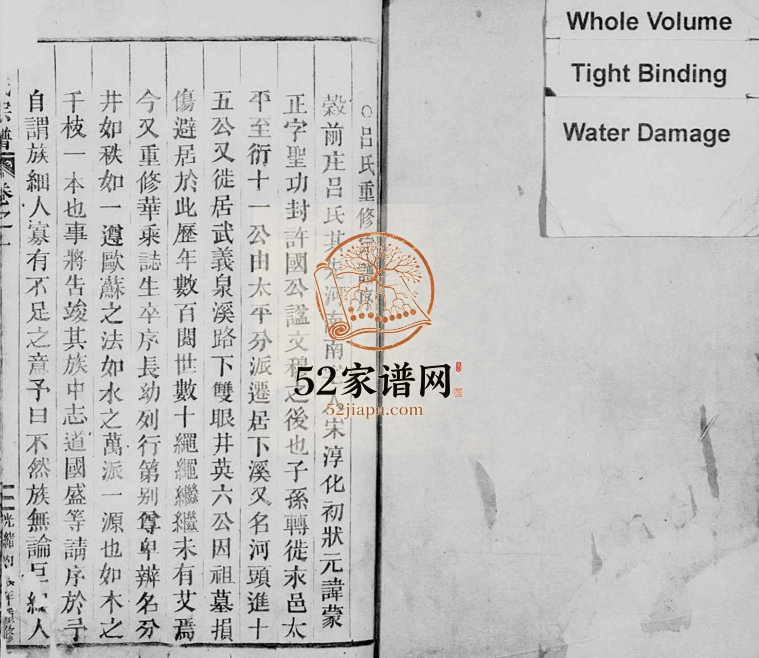1886年修吕氏宗谱[3卷]浙江缙云吕姓电子版族谱下载