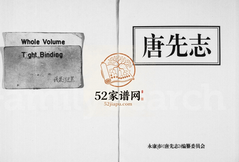 1997年修[施氏]唐先志 浙江永康施姓电子版族谱下载