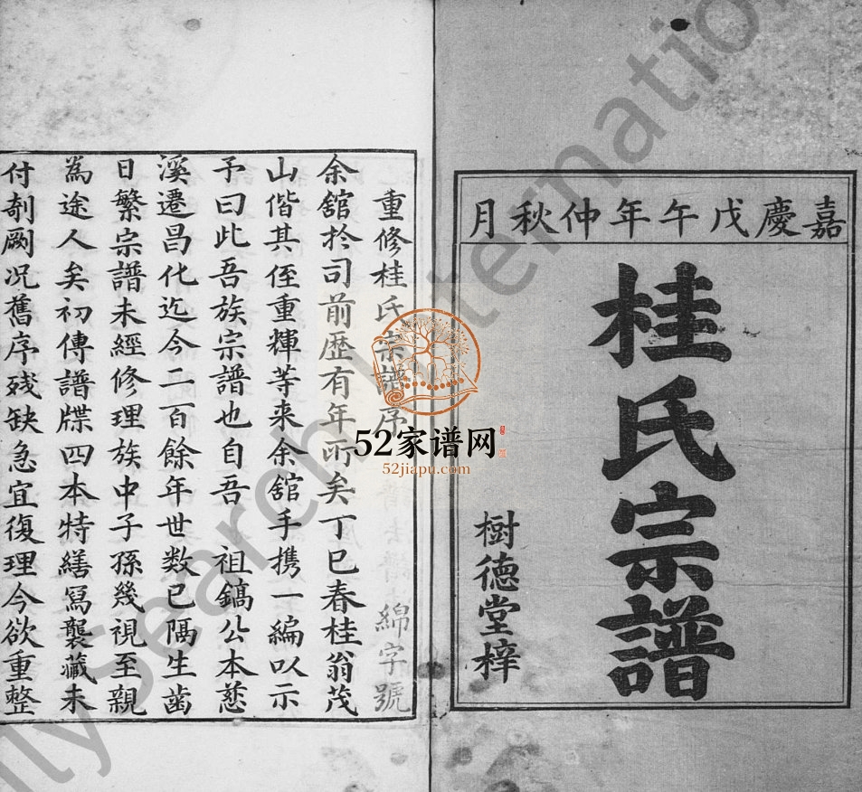 1798年修唐昌桂氏宗谱[4卷]浙江昌化树德堂桂姓电子版族谱下载