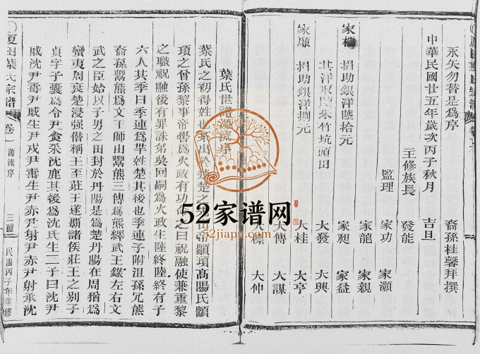 1936年修夏田叶氏宗谱[4卷]浙江丽水叶姓电子版族谱下载