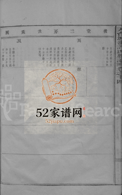 1934年修天台坡街许氏族谱[残卷]浙江许姓电子版家谱下载