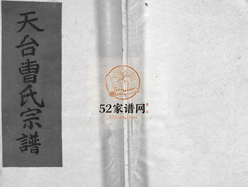 1994年续修天台曹氏宗谱[5卷]浙江曹姓电子版族谱下载