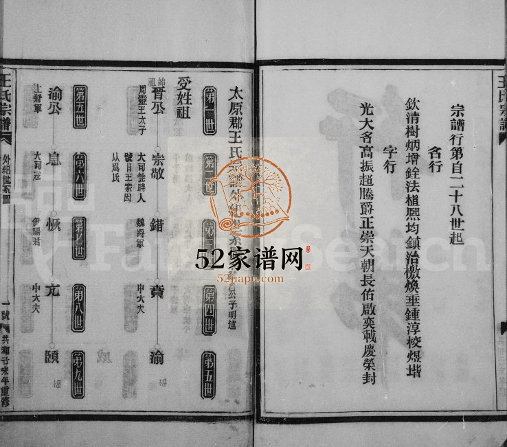 1979年修大南平阳坑东岙村王氏宗谱 福建安溪 浙江瑞安王姓电子版族谱下载