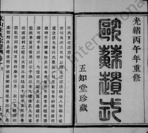 1906年修姚江任氏宗谱[12卷]浙江余姚五知堂任姓电子版族谱下载