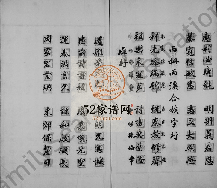 1920年修孤山潘氏宗谱支图 浙江永嘉潘姓电子版族谱下载