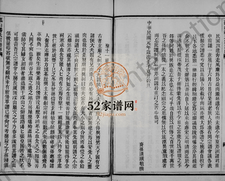 1982年修孤山潘氏宗谱 浙江永嘉潘姓电子版族谱下载