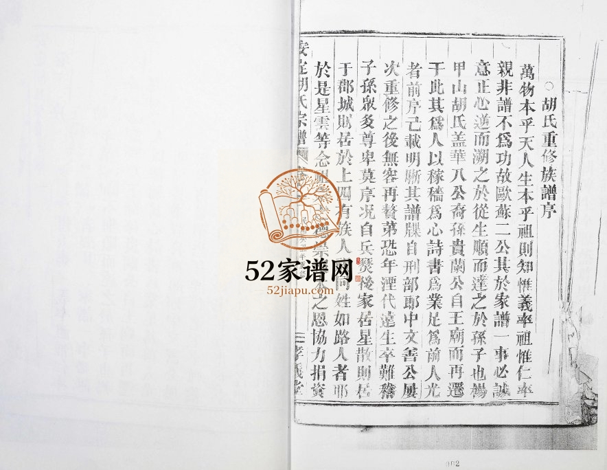 1913年重修安定胡氏宗谱 浙江金华胡姓电子版族谱下载