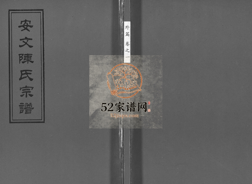 1919年修安文陈氏宗谱[55卷首1卷外篇7卷]浙江东阳陈姓电子版族谱下载