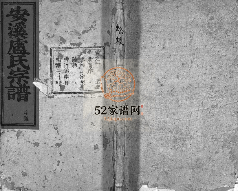 1941年重修安溪卢氏宗谱[20卷]浙江东阳卢姓电子版族谱下载