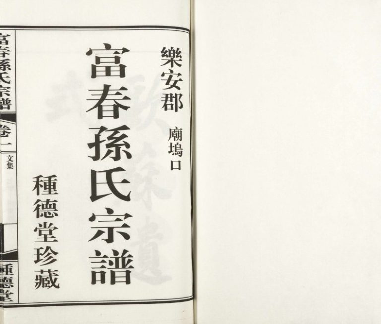2017年修乐安郡庙坞口富春孙氏宗谱 浙江富阳种德堂孙姓电子版族谱下载