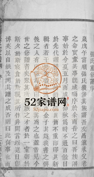 1919年修富润张氏家谱[不分卷]浙江嵊州张姓电子版族谱下载