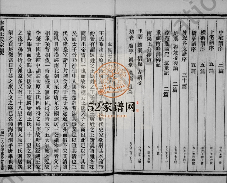 1995年修宁溪王氏宗谱 浙江永嘉王姓电子版族谱下载