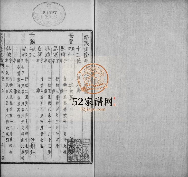 1924年修山阴州山吴氏族谱[残卷]浙江柯桥吴姓电子版家谱下载
