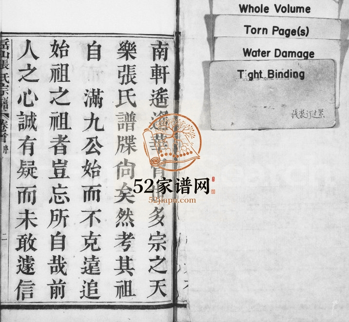 1892年修岳山张氏宗谱 浙江绍兴 萧山张姓电子版族谱下载