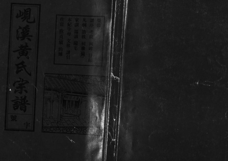 2002年续修岘溪黄氏宗谱[15卷]浙江义乌 东阳黄姓电子版族谱下载
