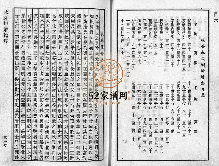 1999年续修岘西杜氏湖沿谱志 浙江东阳杜姓电子版族谱下载