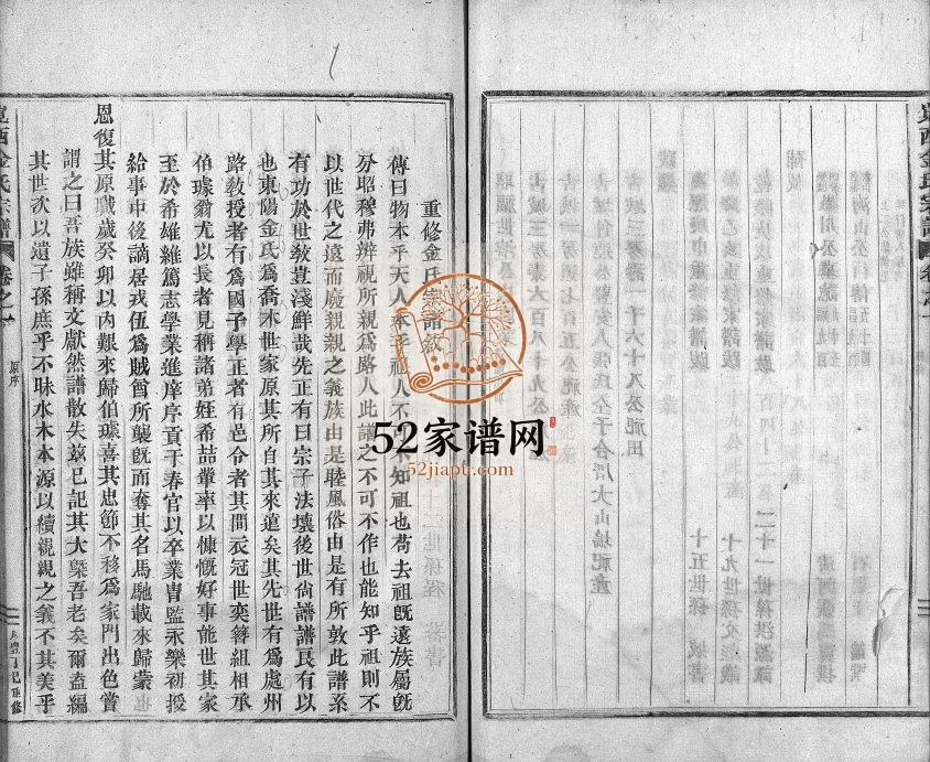1857年重修岘西金氏宗谱[残卷]浙江东阳金姓电子版族谱下载