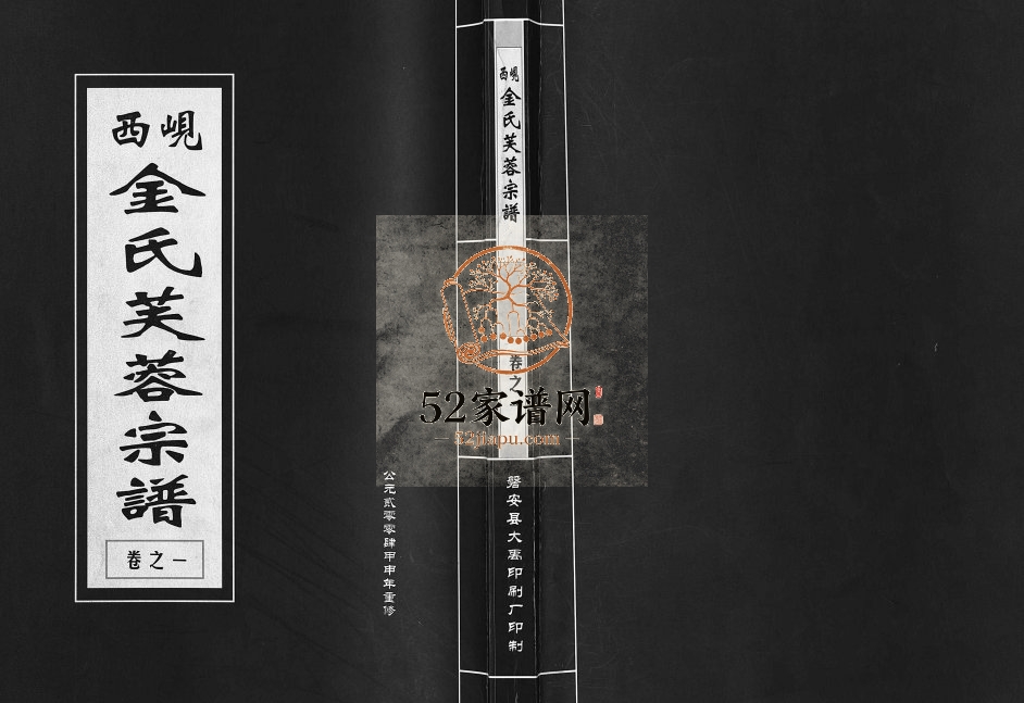 2004年重修岘西金氏芙蓉宗谱[2卷]浙江东阳金姓电子版族谱下载