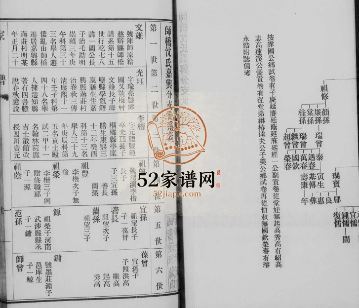 1918年修师桥沈氏家谱 浙江嘉兴沈姓电子版族谱下载