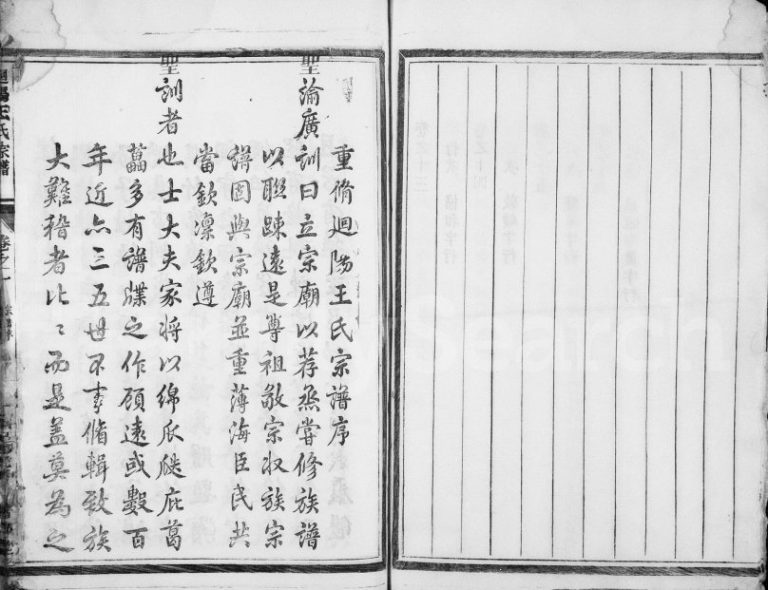 1939年修廻阳王氏宗谱[16卷]浙江金华着存堂王姓电子版族谱下载