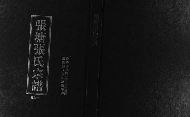 2004年修张塘张氏宗谱[4卷]浙江东阳张姓电子版族谱下载