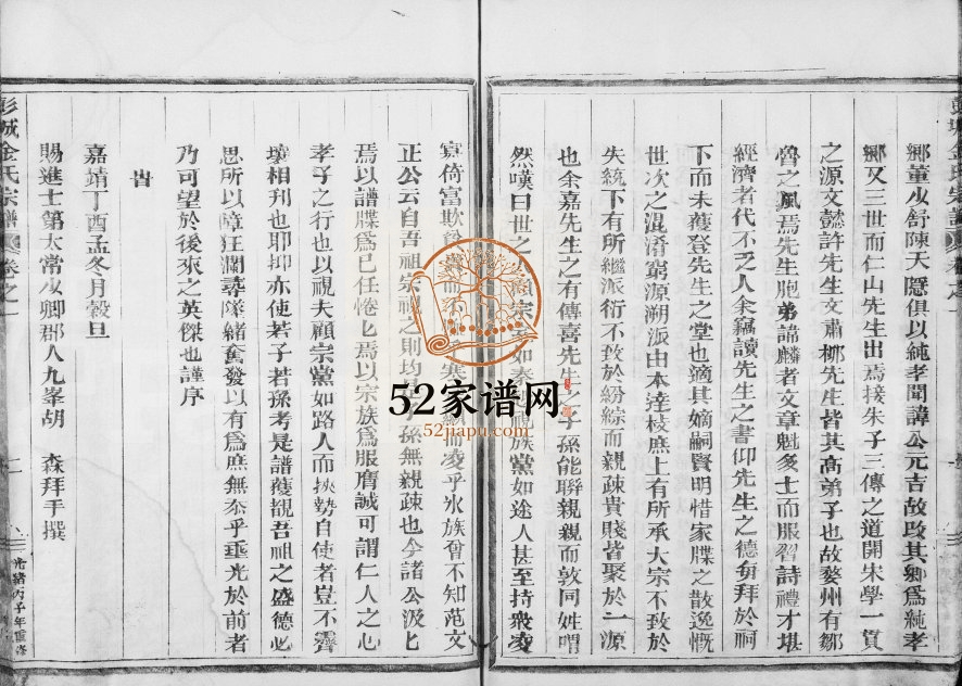 1901年修彭城金氏宗谱[3卷首1卷]浙江金华金姓电子版族谱下载