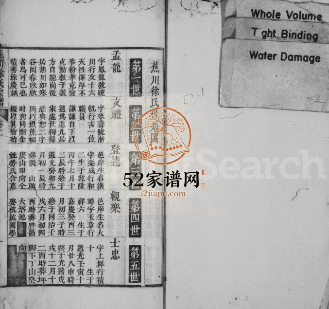 1918年续修徐氏宗谱[2卷首1卷]浙江遂昌徐姓电子版族谱下载