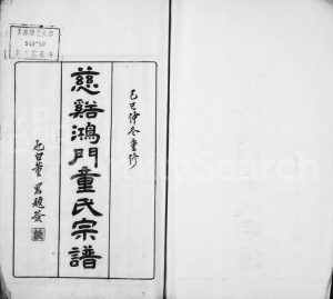 1929年九修慈溪鸿门童氏宗谱[17卷首1卷]浙江厚本堂童姓电子版族谱下载