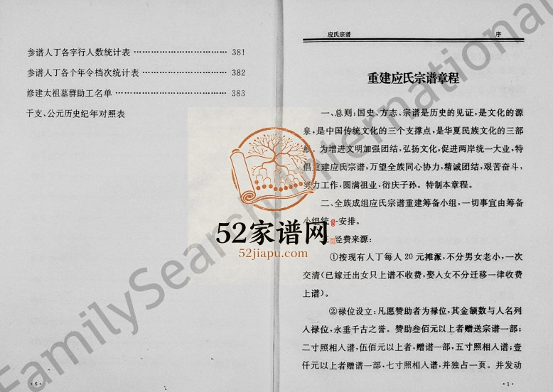 1998年重修应氏宗谱 浙江缙云应姓电子版族谱下载