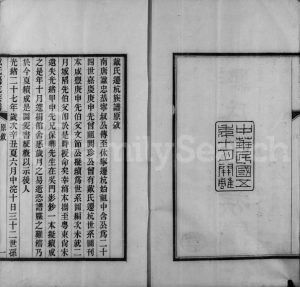 1917年二修戴氏迁杭族谱 浙江杭州 杭县戴姓电子版家谱下载