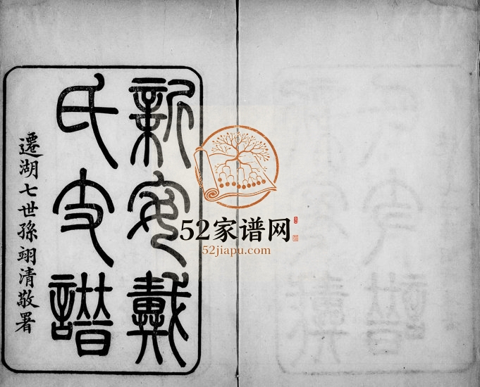 1881年修新安戴氏支谱[4卷首1卷]浙江吴兴敦仁堂戴姓电子版族谱下载