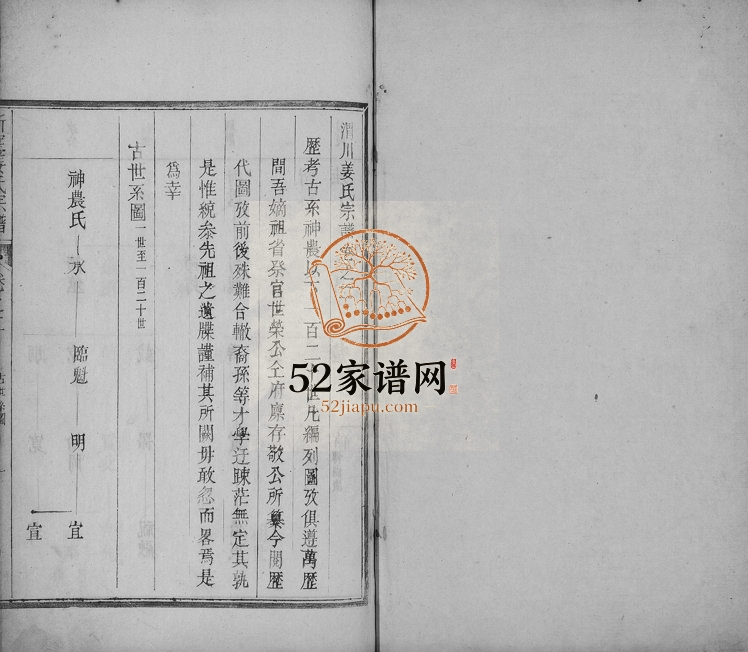 1857年修新定姜氏宗谱[12卷首1卷末1卷]浙江淳安姜姓电子版族谱下载