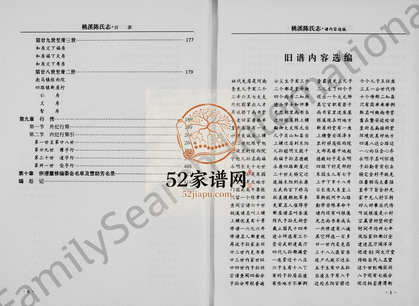 2000年修新屋陈氏志(桃溪陈氏志) 浙江永康 磐安陈姓电子版族谱下载