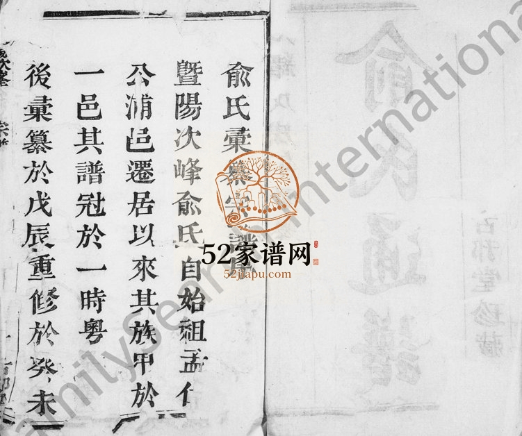 1933年补修暨阳次峯俞氏宗谱[共275卷]浙江萧山 诸暨 富阳古邘堂俞姓电子版族谱下载