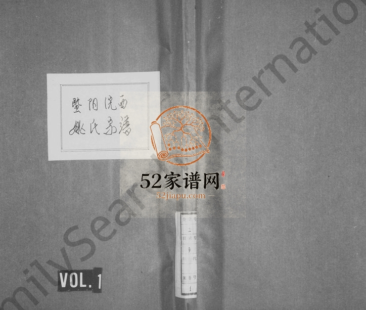 暨阳浣西姚氏宗谱[残卷]浙江诸暨嘉蔶堂姚姓电子版族谱下载